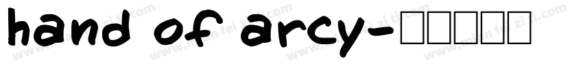hand of arcy字体转换